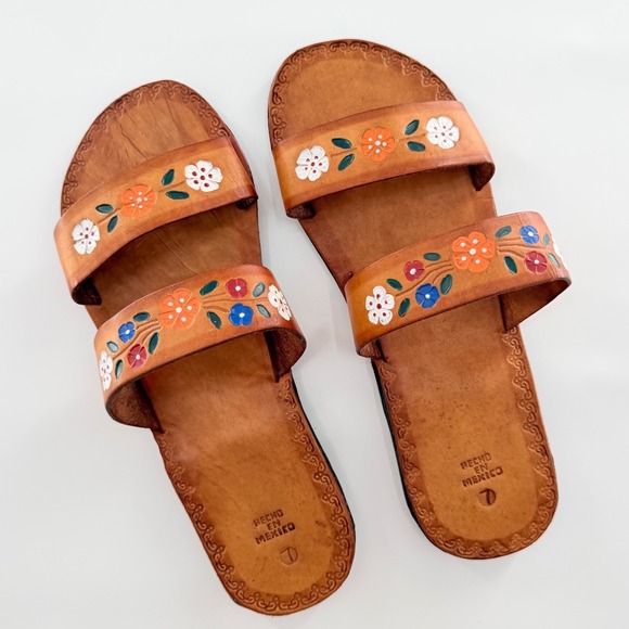 Shoes - Boho Hippie Leather Sandals Mexican Huaraches Southwestern Retro Festival 70s
